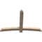 Ekena Millwork Bellingham Smooth Timber Gable Bracket, Douglas Fir, 72"W x 48"H x 3 1/2"D x 5 1/2"F, 16/12 Pitch GBW072X48X0406BEL00SDF - alternate 2